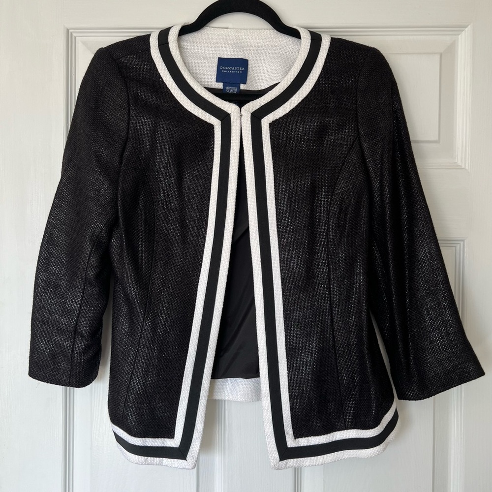Doncaster Collection Black and White Blazer